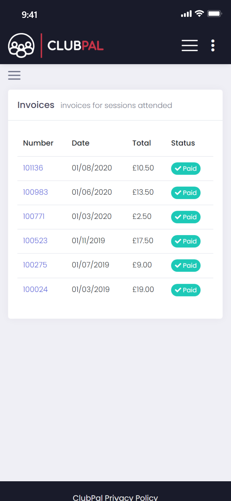 Payments and Invoices